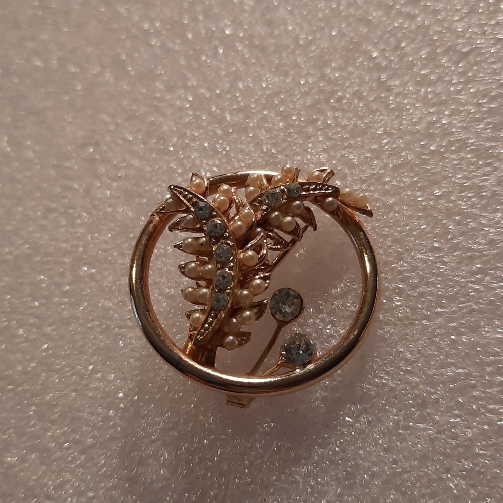 Fashion Brooch with Rhinestones